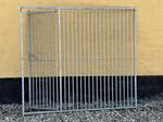 Hundegård, 5 cm balustreelement, bredde 200 cm med låge